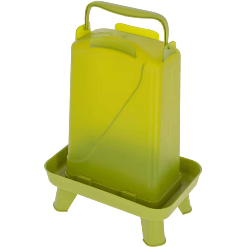Kerbl Bebedero para Aves en un soporte Verde