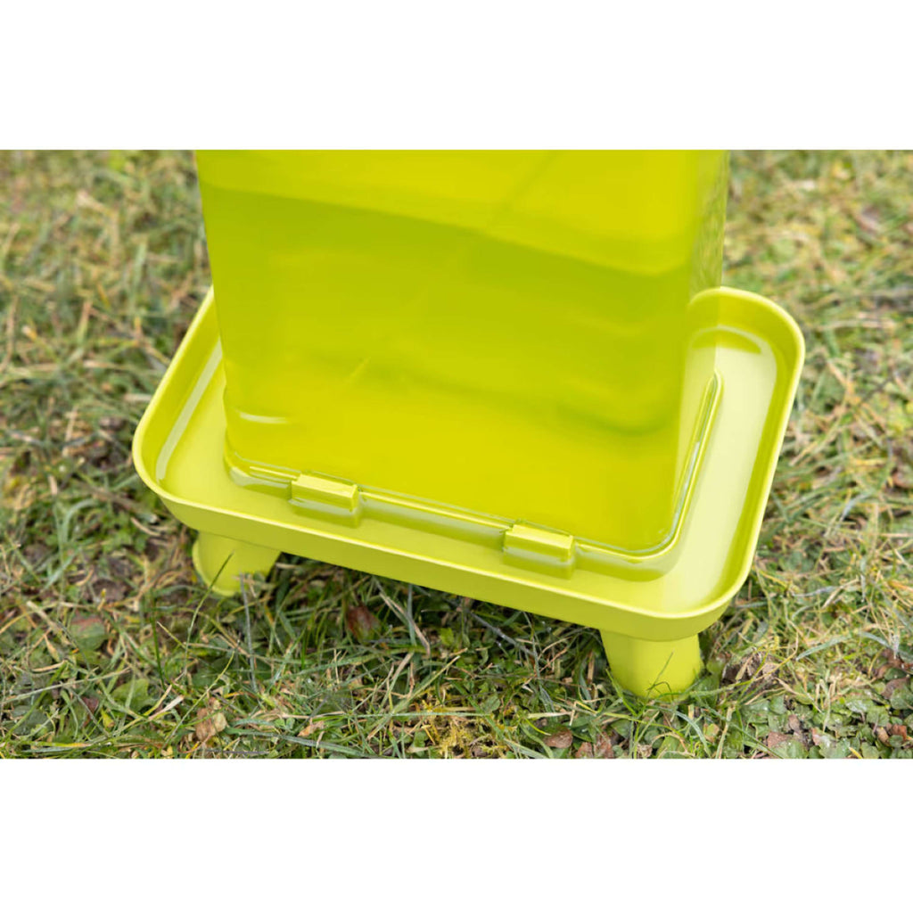 Kerbl Bebedero para Aves en un soporte Verde