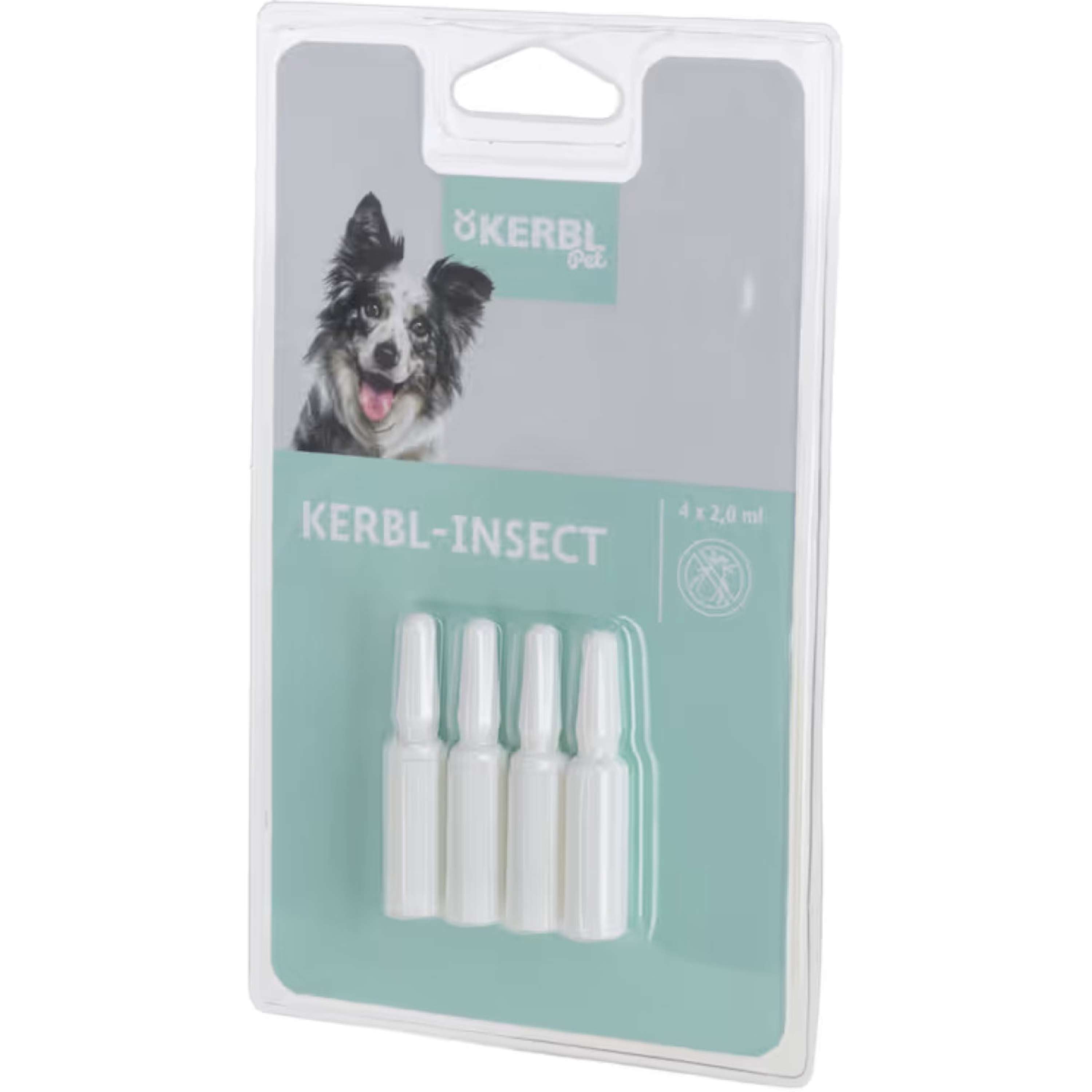 Kerbl Pipeta contra Insectos Pet Bug 4 Piezas Blanco