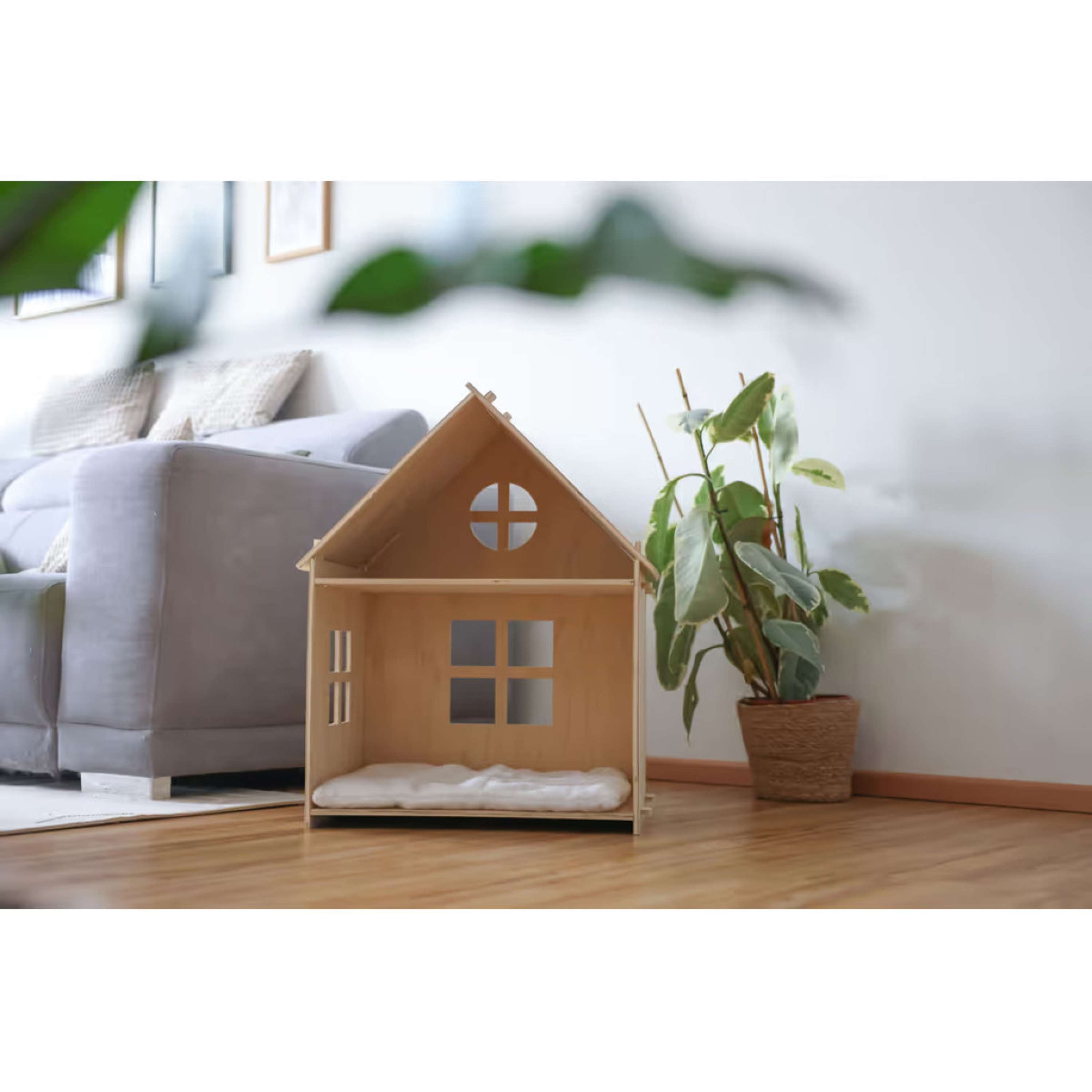 Kerbl Casa para Gatos Yvi Madera