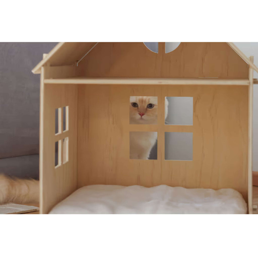 Kerbl Casa para Gatos Yvi Madera