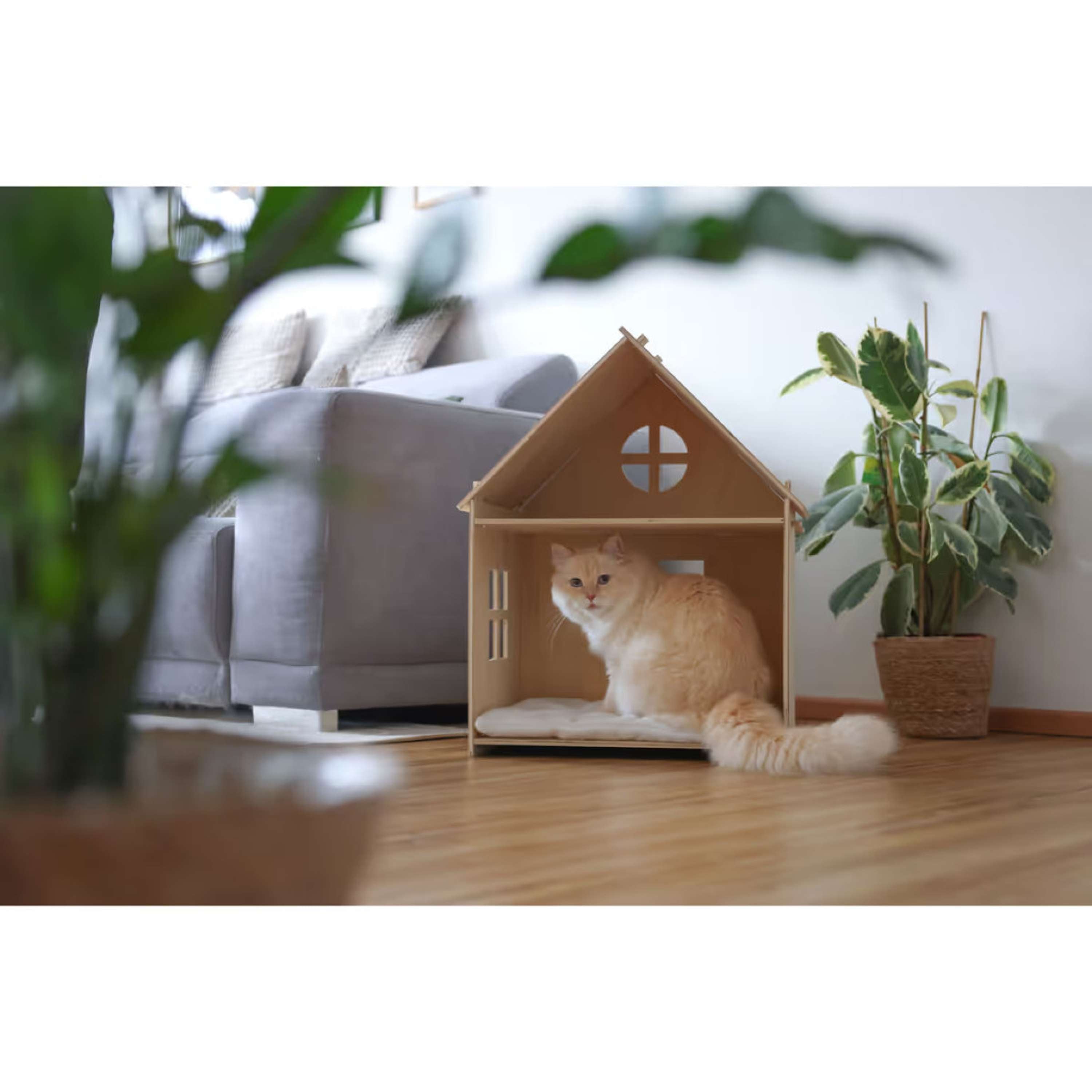 Kerbl Casa para Gatos Yvi Madera