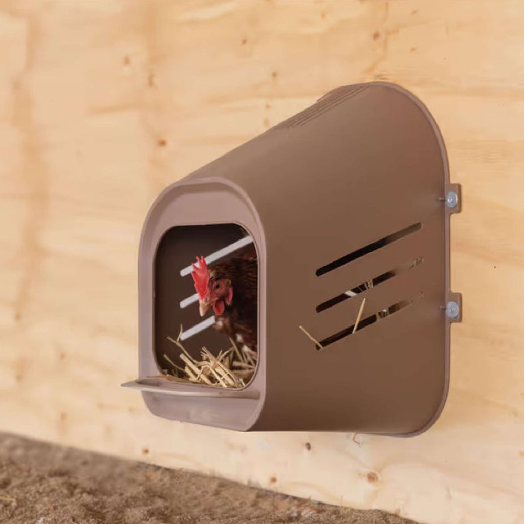 Kerbl Nido de Puesta para Aves de Corral Marron