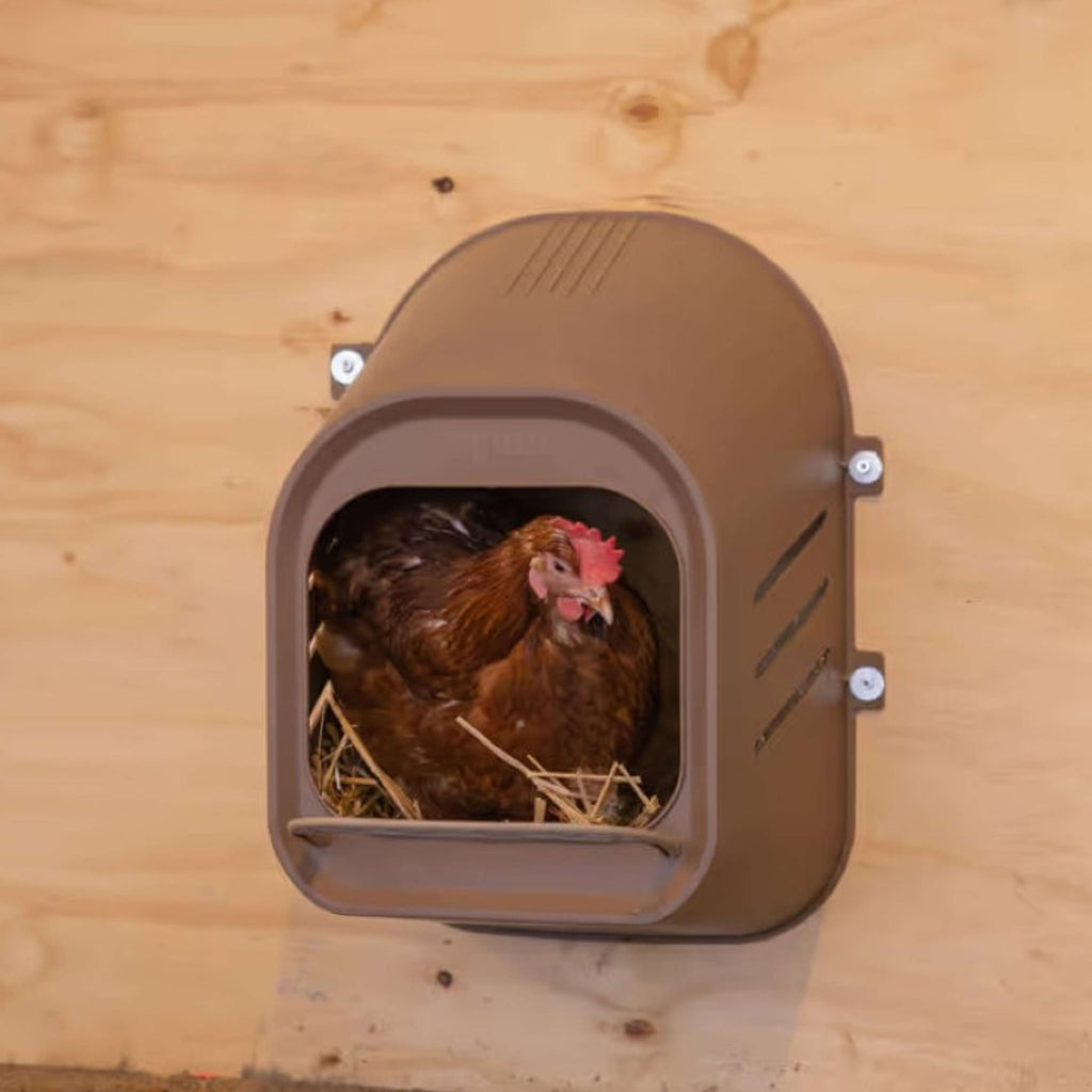 Kerbl Nido de Puesta para Aves de Corral Marron