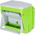 Kerbl Alimentador Automático con Solapa Protectora Verde