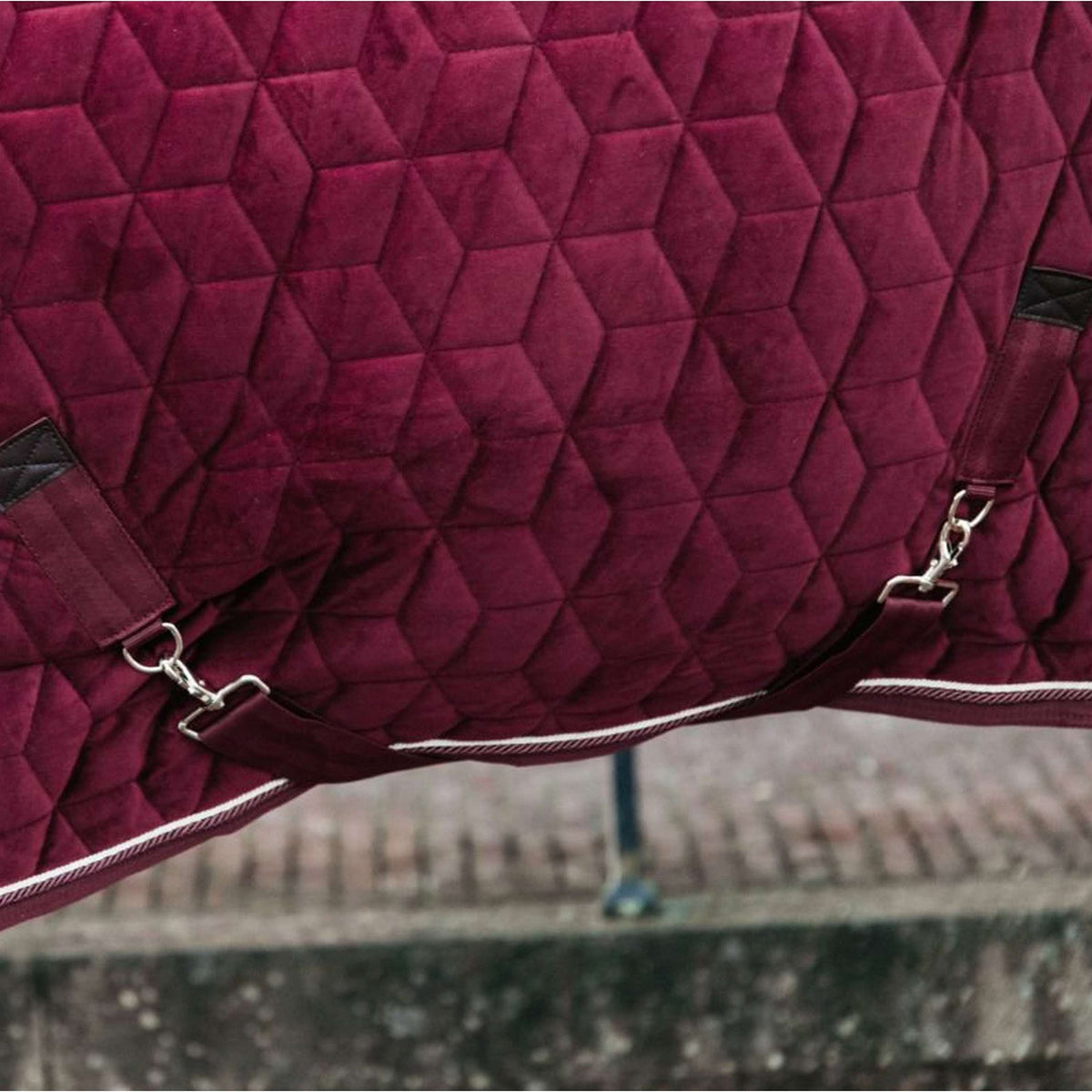 Kentucky Horsewear Manta de exhibición Velvet Bordeaux