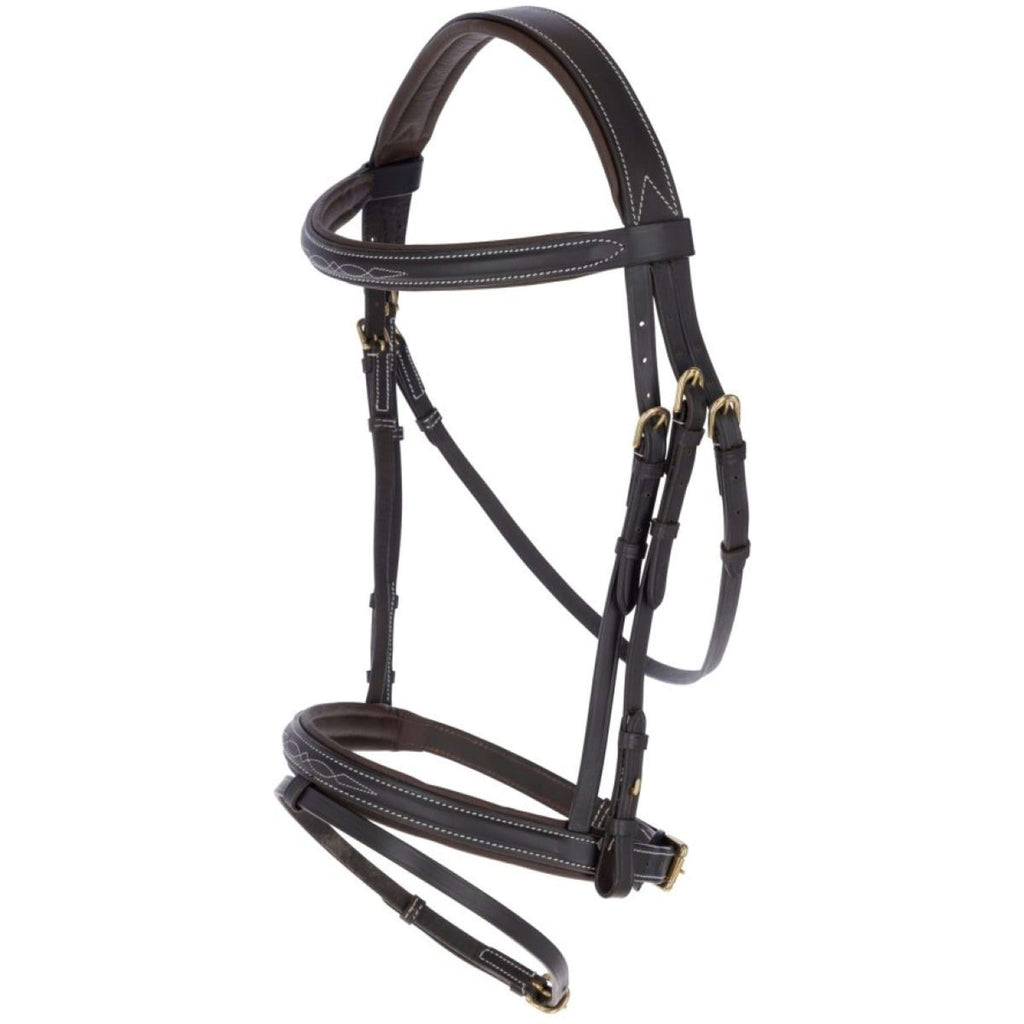 Kerbl Cabezada Classic de Cuero Marron clasico