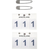 Kingsland Startnummer Classic 3 Números Blanco