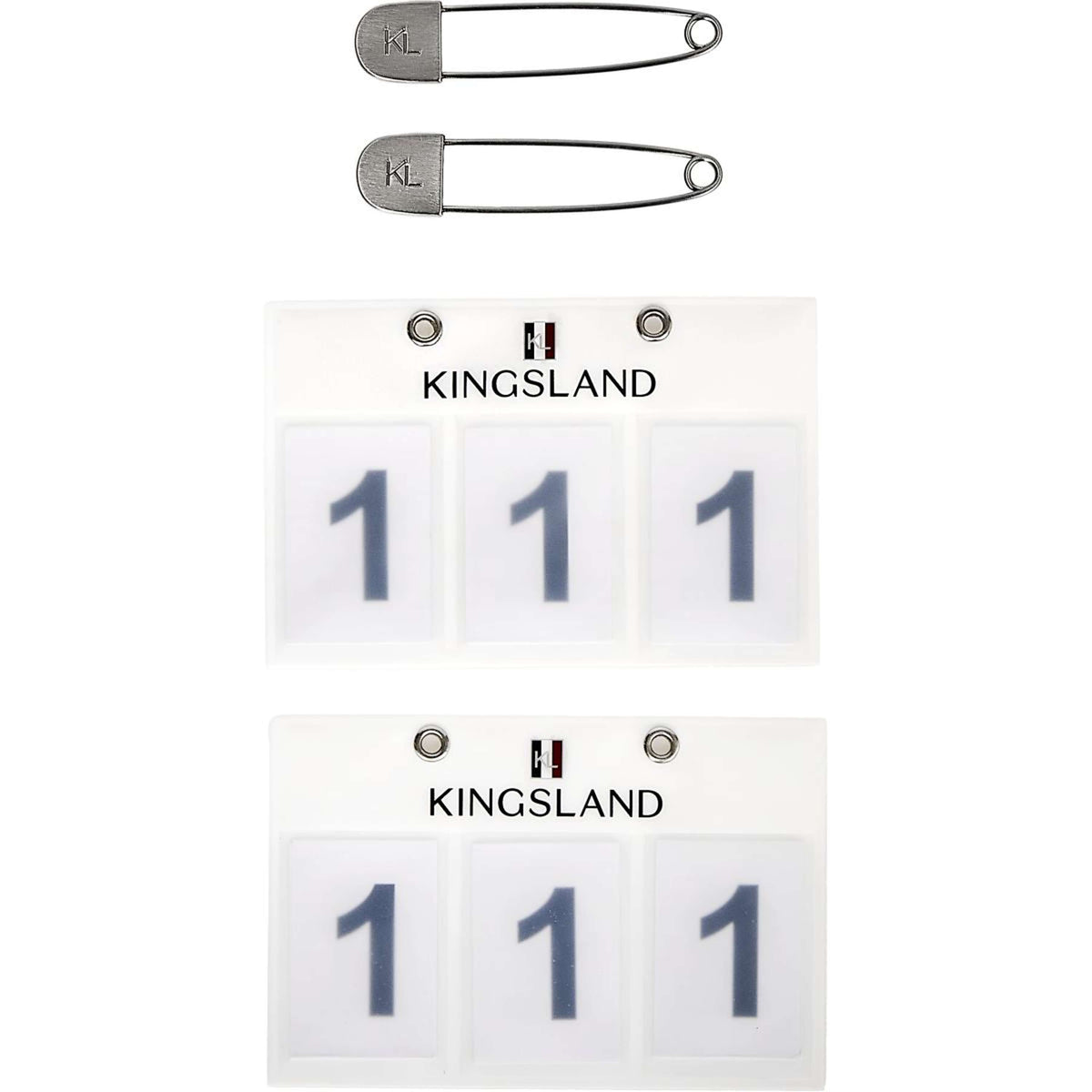 Kingsland Startnummer Classic 3 Números Blanco