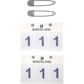 Kingsland Startnummer Classic 3 Números Blanco
