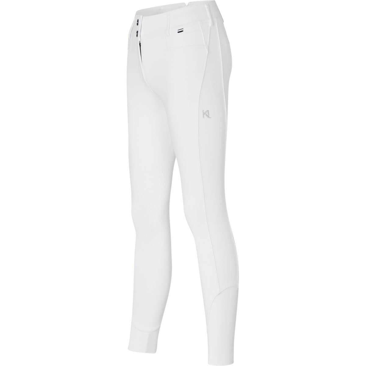 Kingsland Pantalón de Equitación Kira Knie Grip Blanco