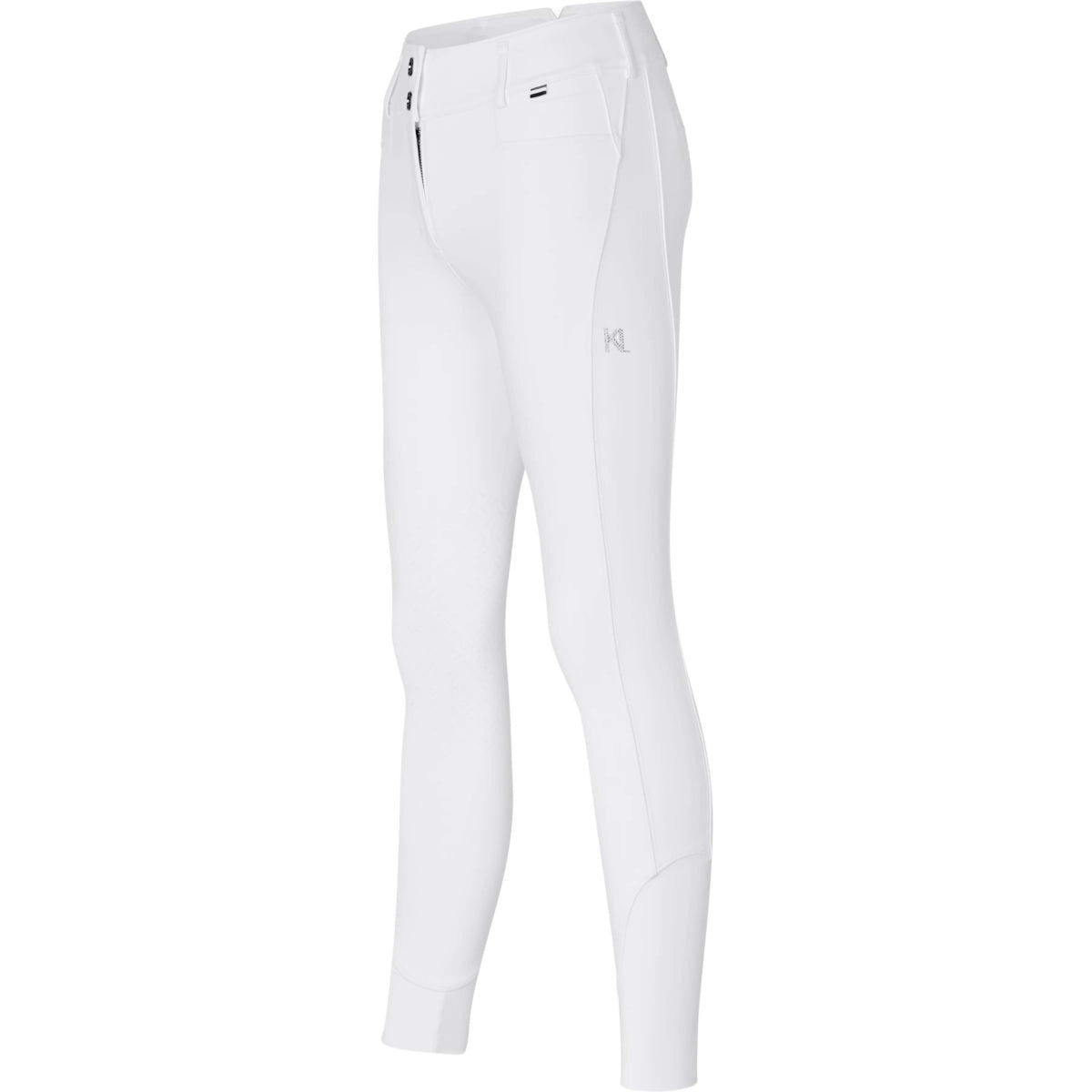 Kingsland Pantalón de Equitación Kira Knie Grip Blanco
