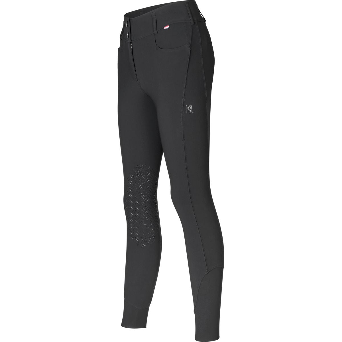 Kingsland Pantalón de Equitación Kira Knie Grip Negro