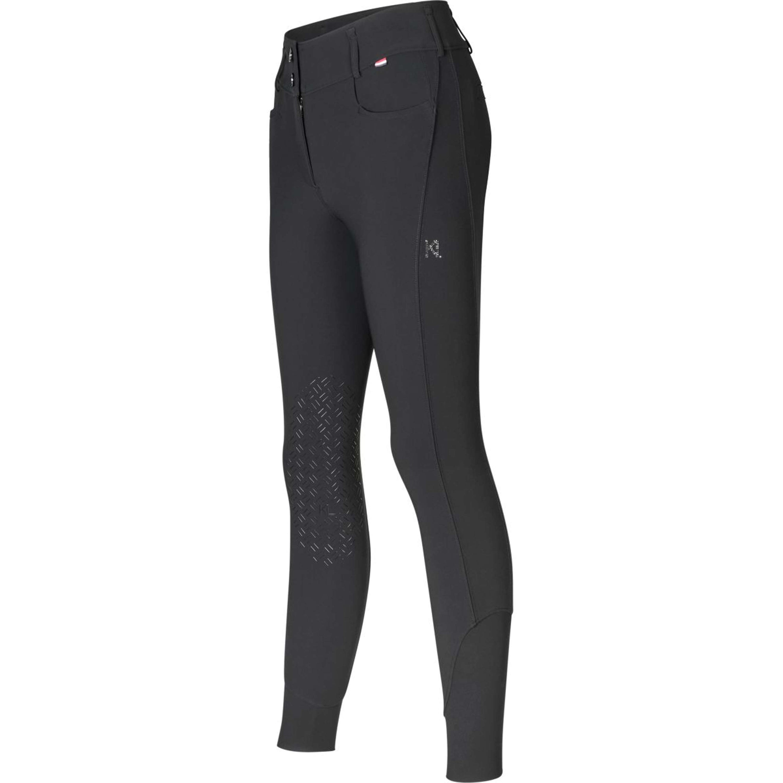 Kingsland Pantalón de Equitación Kira Knie Grip Negro Kingsland Pantalón de Equitación Kira Knie Grip Negro