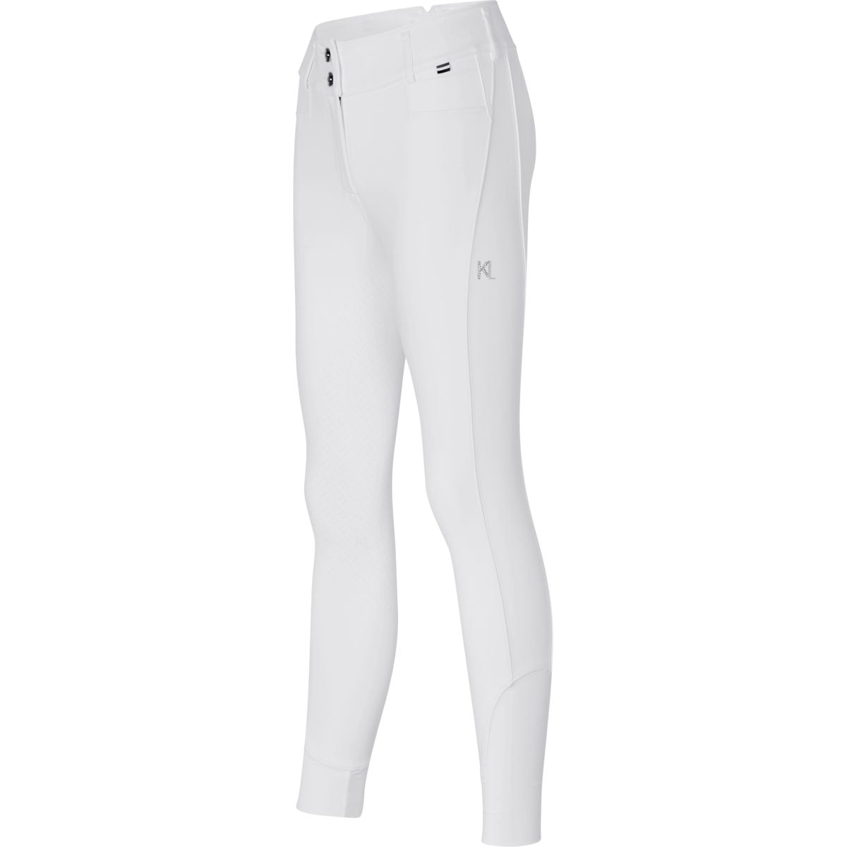 Kingsland Pantalón de Equitación Kira Full Grip Blanco