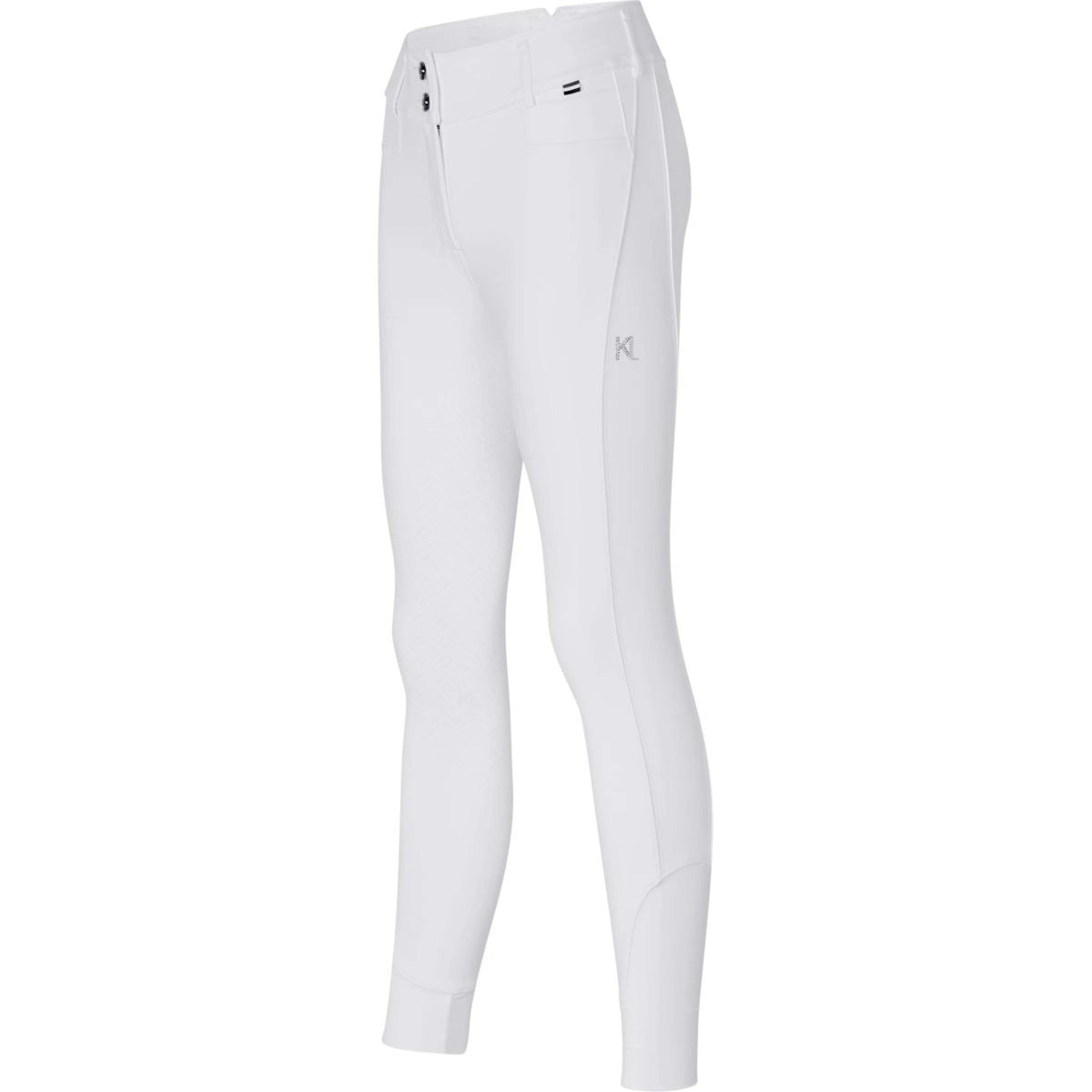 Kingsland Pantalón de Equitación Kira Full Grip Blanco
