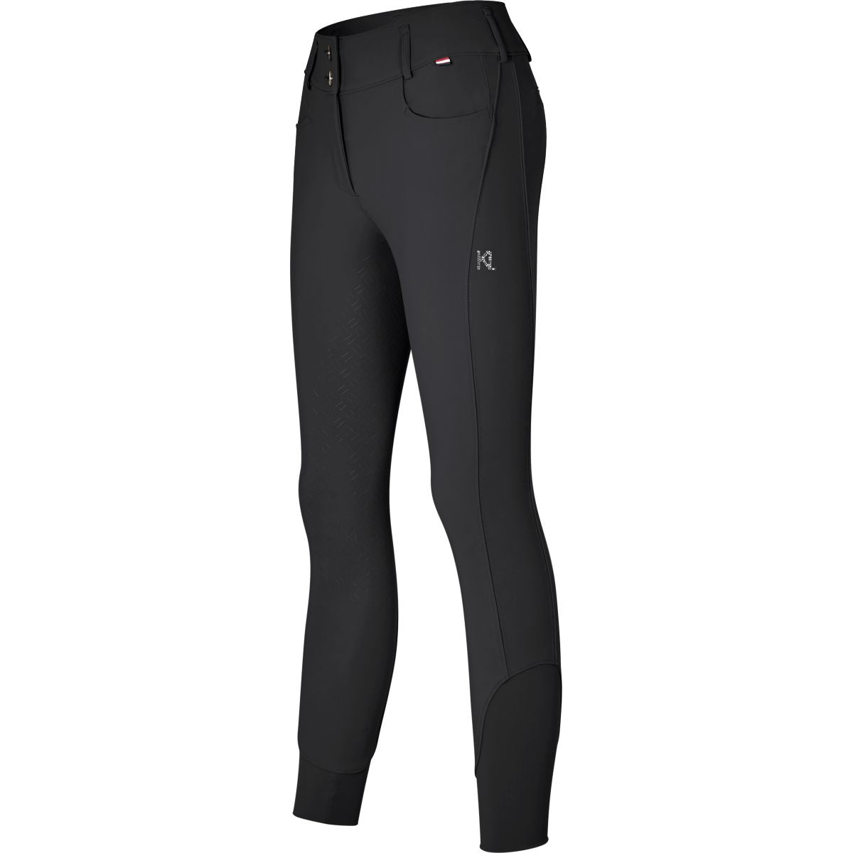 Kingsland Pantalón de Equitación Kira Full Grip Negro