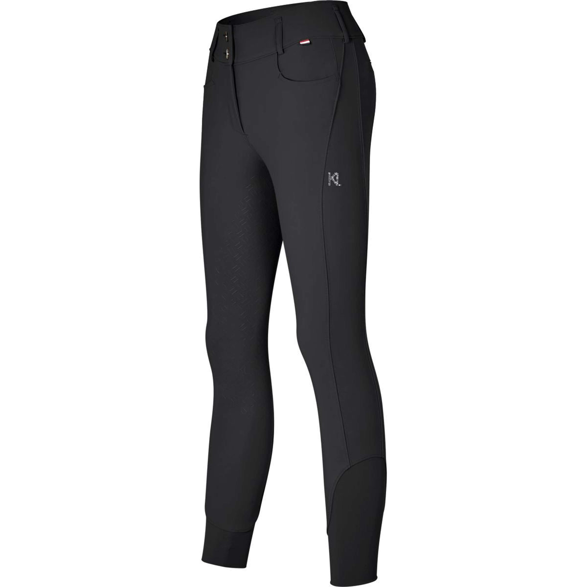 Kingsland Pantalón de Equitación Kira Full Grip Negro