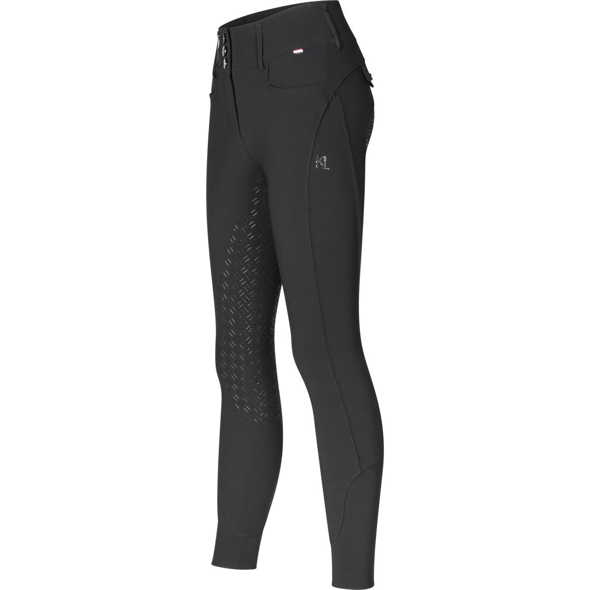Kingsland Pantalón de Equitación Kimi Full Grip Negro