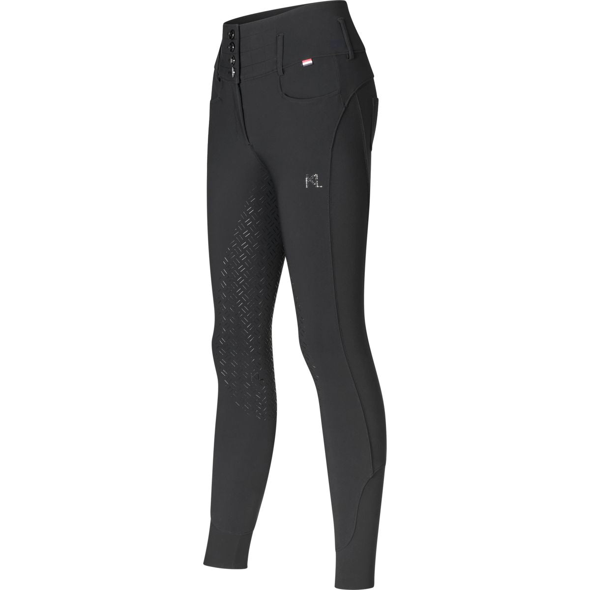 Kingsland Pantalón de Equitación Khloe Full Grip Negro