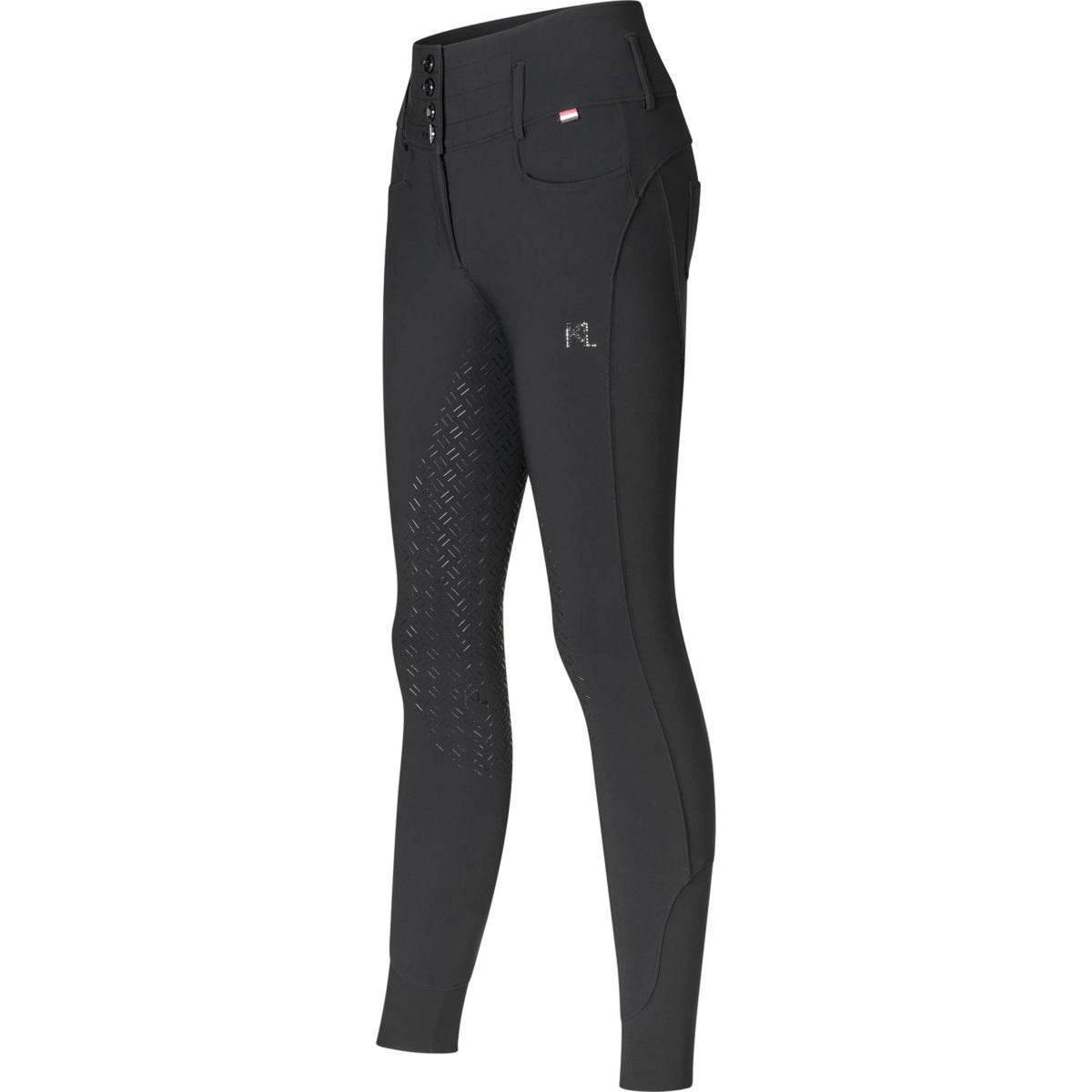 Kingsland Pantalón de Equitación Khloe Full Grip Negro