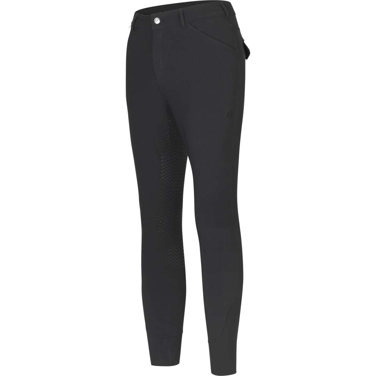 Kingsland Pantalón de Equitación Kent Full Grip Negro