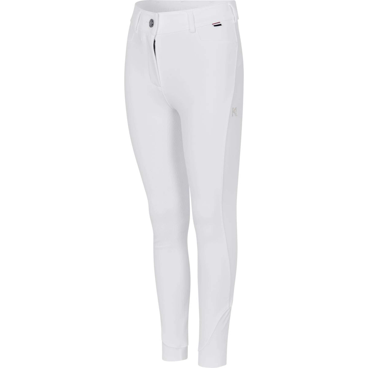 Kingsland Pantalón de Equitación Kiki Full Grip Blanco