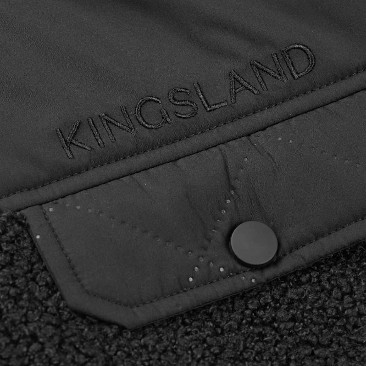 Kingsland Sudadera con capucha y cremallera KLMorris Hombres Negro