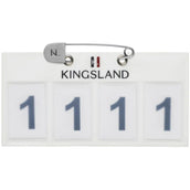 Kingsland Startnummer Classic 4 Números Blanco