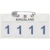 Kingsland Startnummer Classic 4 Números Blanco
