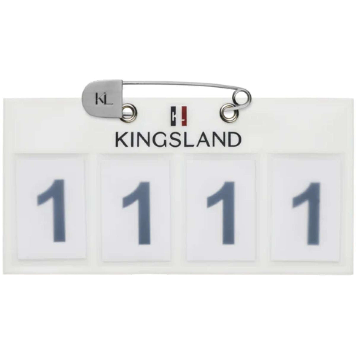 Kingsland Startnummer Classic 4 Números Blanco