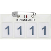Kingsland Startnummer Classic 4 Números Blanco