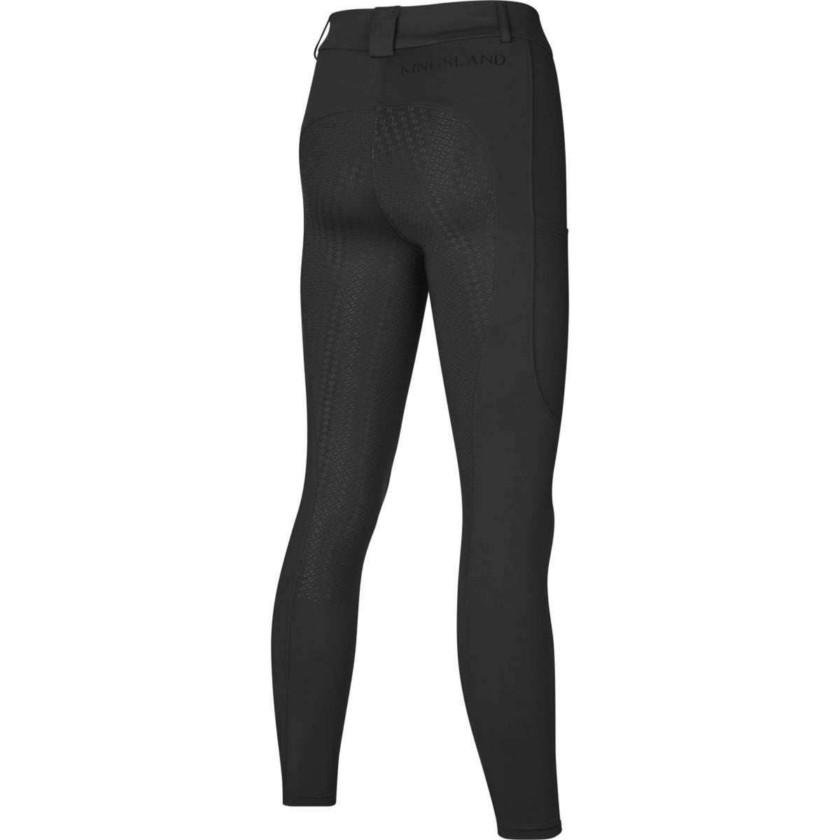 Kingsland Pantalón de Equitación KLKaya Full Grip Negro