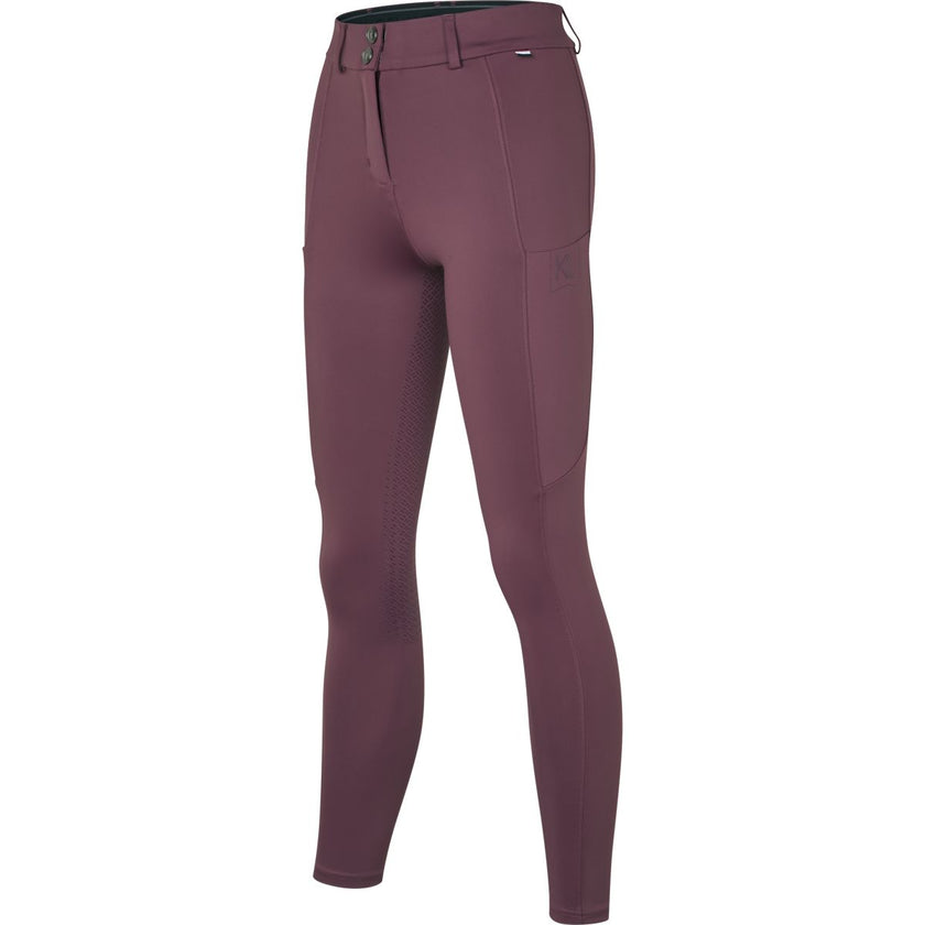 Kingsland Pantalón de Equitación KLKaya Full Grip Plum Wine