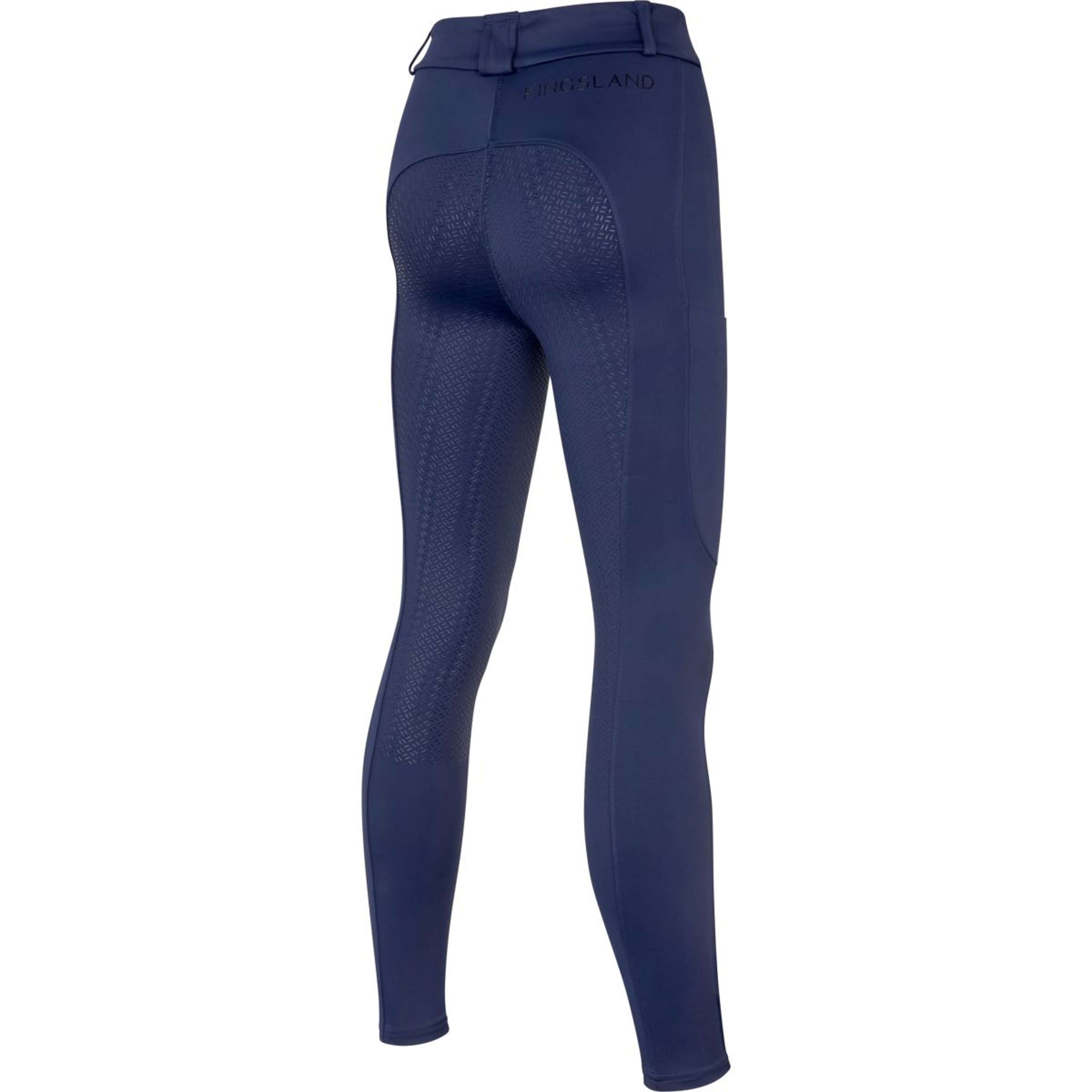 Kingsland Pantalón de Equitación KLKaya Full Grip Mujeres Evening Blue