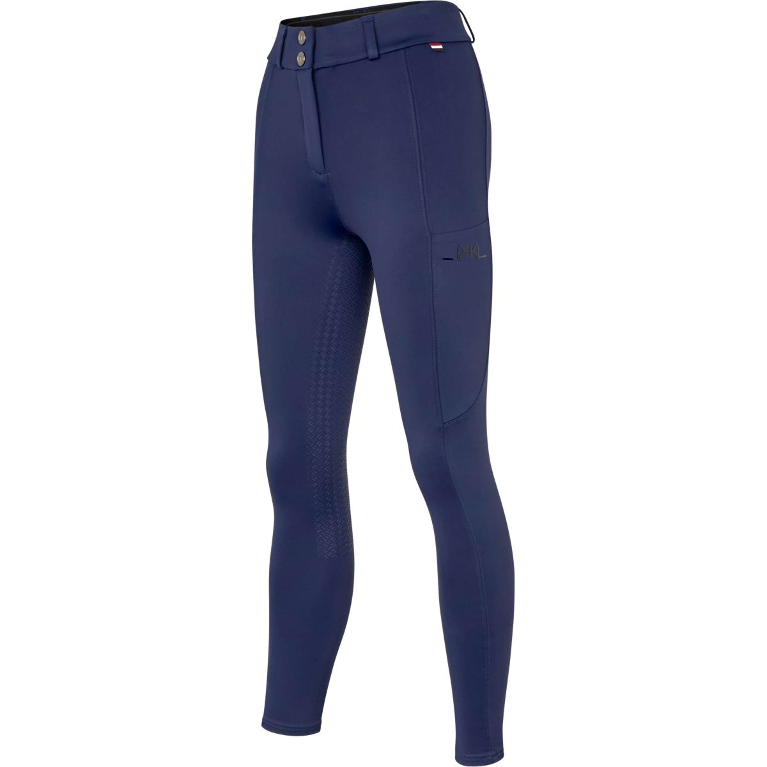 Kingsland Pantalón de Equitación KLKaya Full Grip Mujeres Evening Blue
