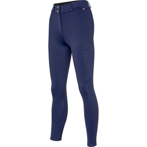 Kingsland Pantalón de Equitación KLKaya Full Grip Mujeres Evening Blue