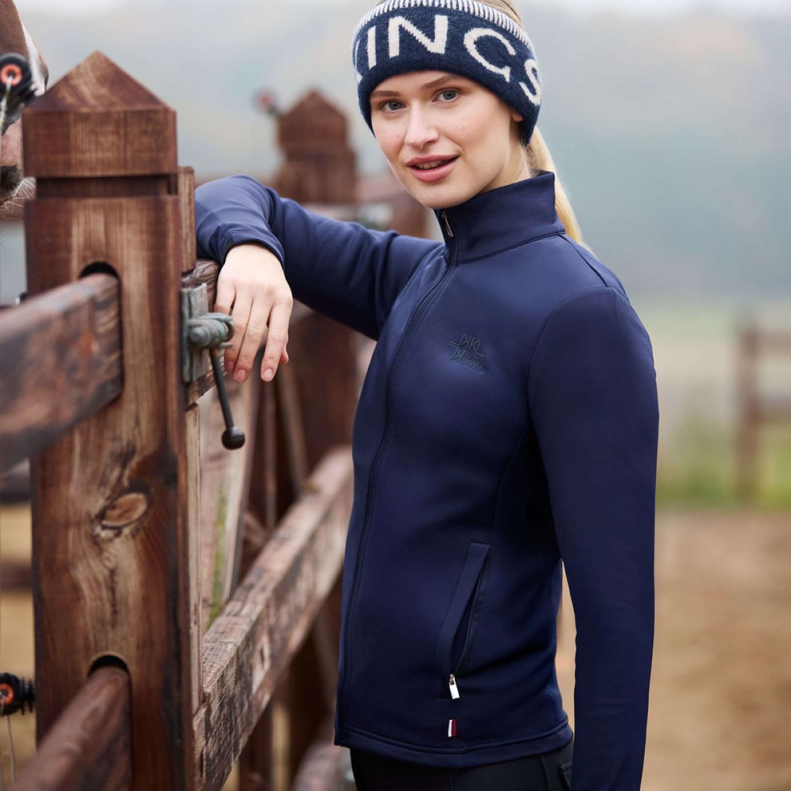 Kingsland Sudadera con capucha y cremallera KLAlba Mujer Evening Blue