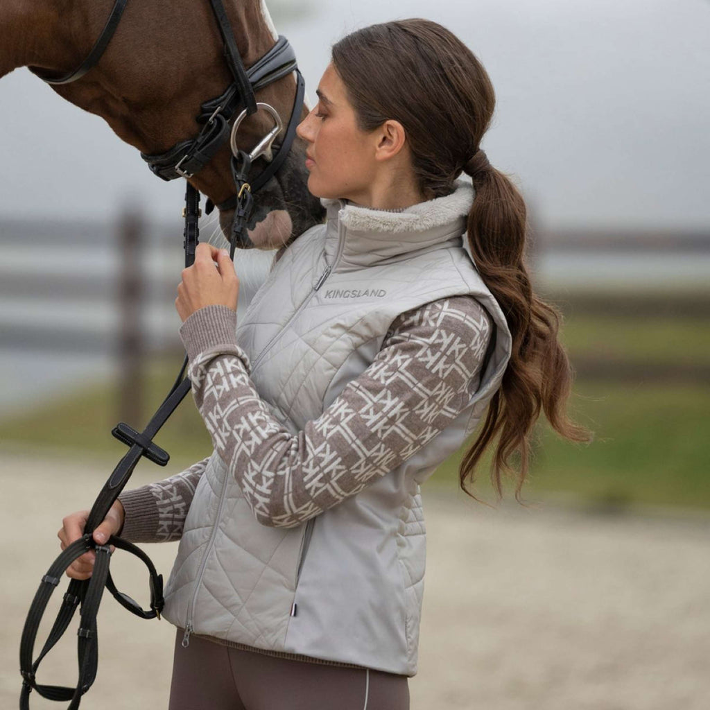 Kingsland Jersey de Cuello Alto KLAnnabella Mujer Dove