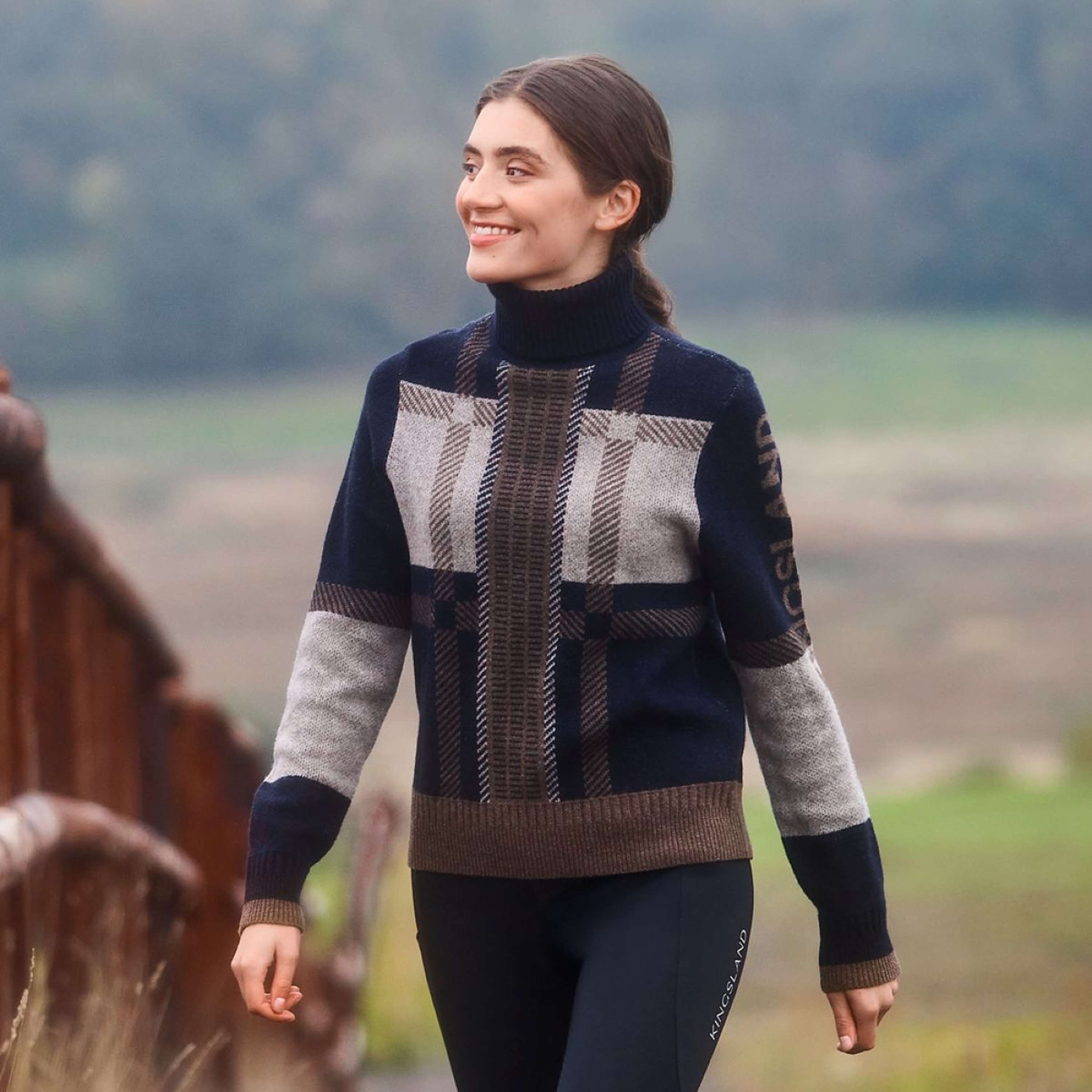 Kingsland Jersey de Cuello Alto KLArin Mujer Navy