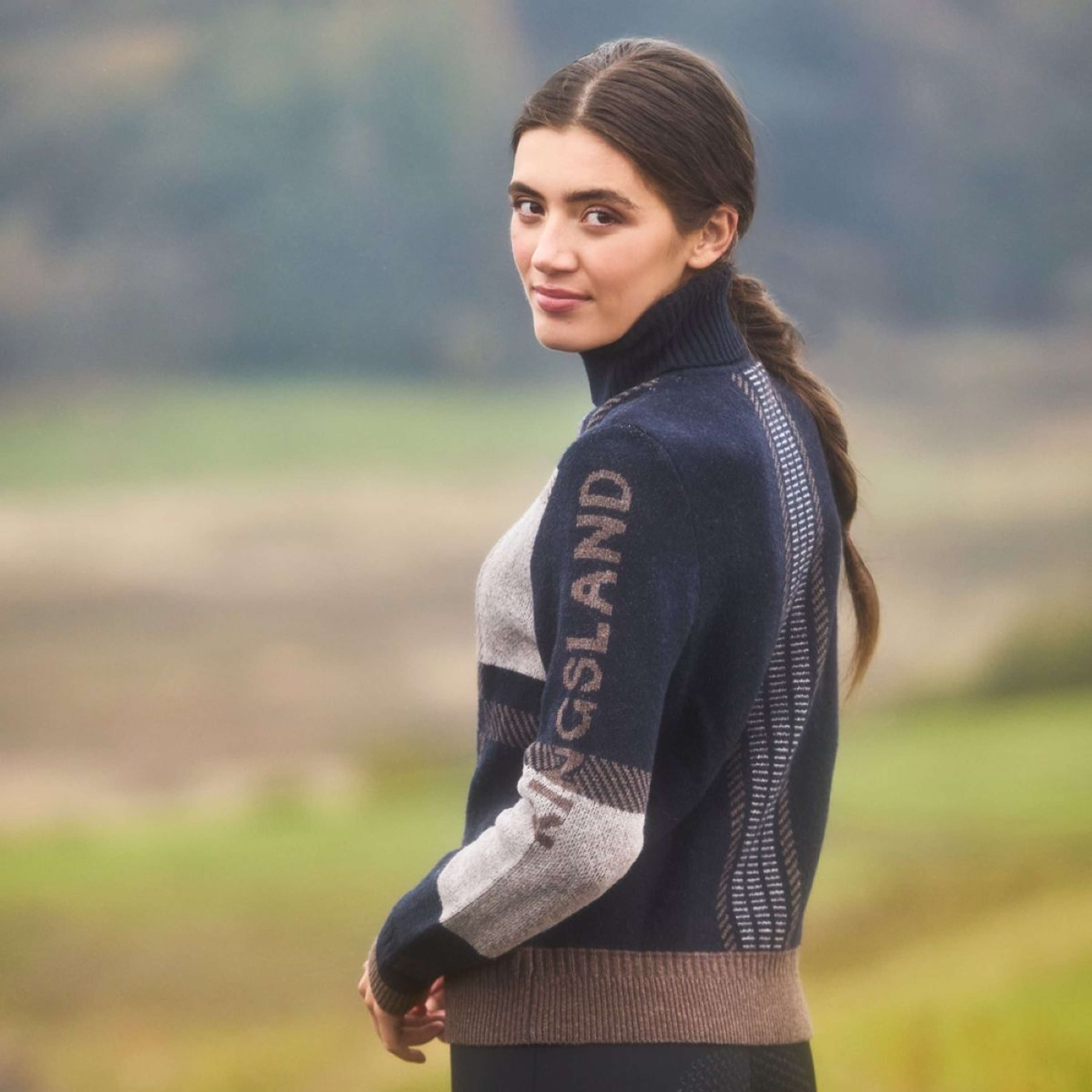Kingsland Jersey de Cuello Alto KLArin Mujer Navy