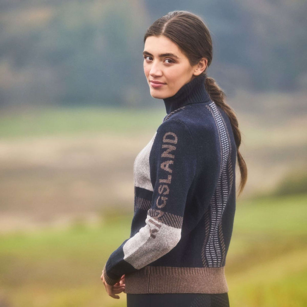 Kingsland Jersey de Cuello Alto KLArin Mujer Navy