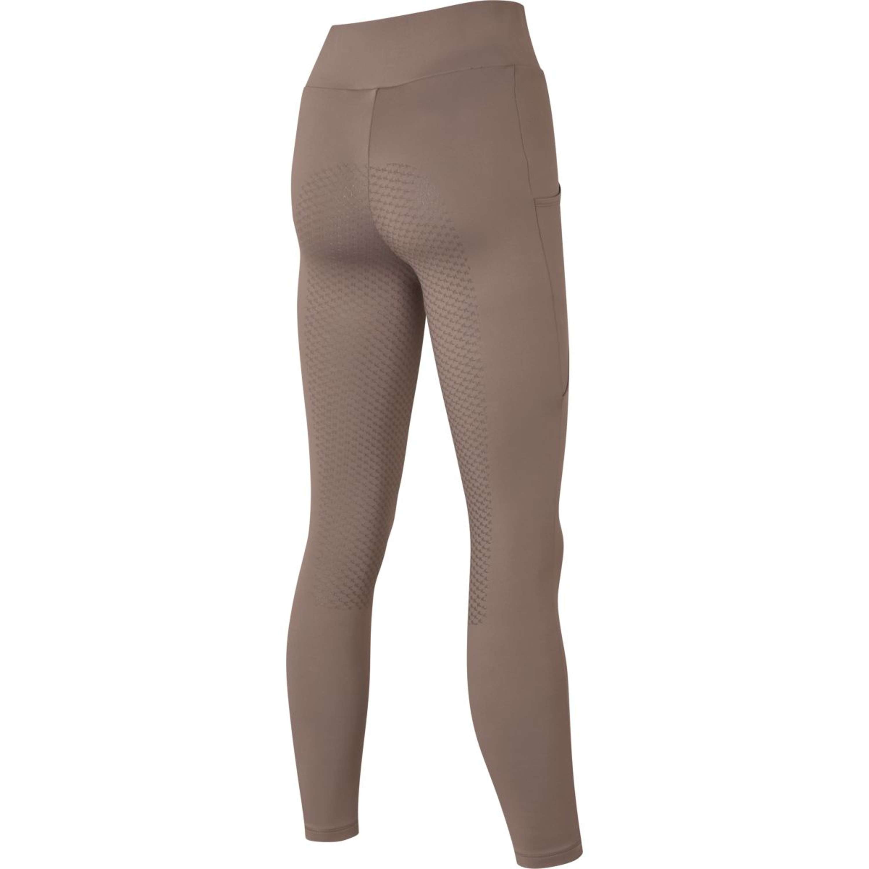 Kingsland Legging de Equitación KLAmanda F-Tec4 Full Grip Mujeres Brown Iron