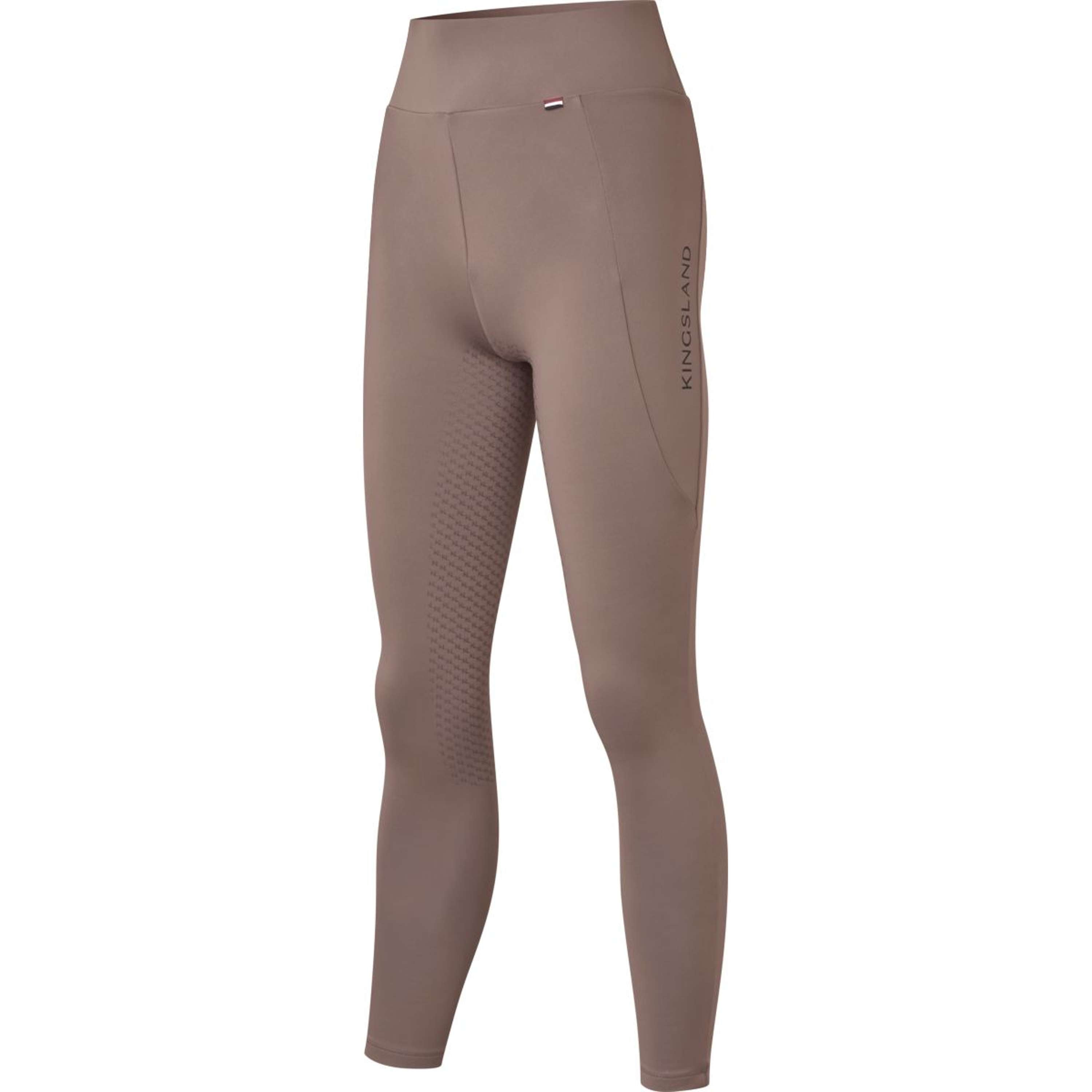 Kingsland Legging de Equitación KLAmanda F-Tec4 Full Grip Mujeres Brown Iron