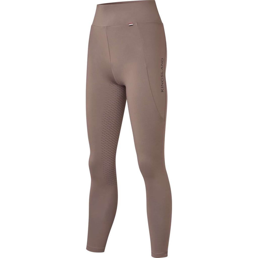 Kingsland Legging de Equitación KLAmanda F-Tec4 Full Grip Mujeres Brown Iron