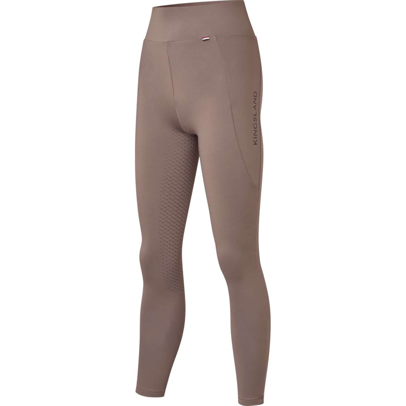 Kingsland Legging de Equitación KLAmanda F-Tec4 Full Grip Mujeres Brown Iron