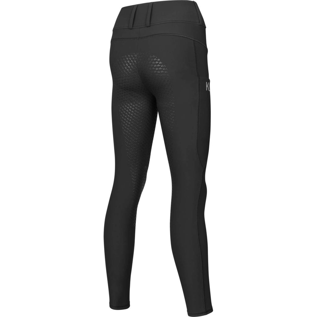 Kingsland Legging de Equitación KLAnastasia Repelente al agua Full Grip Negro