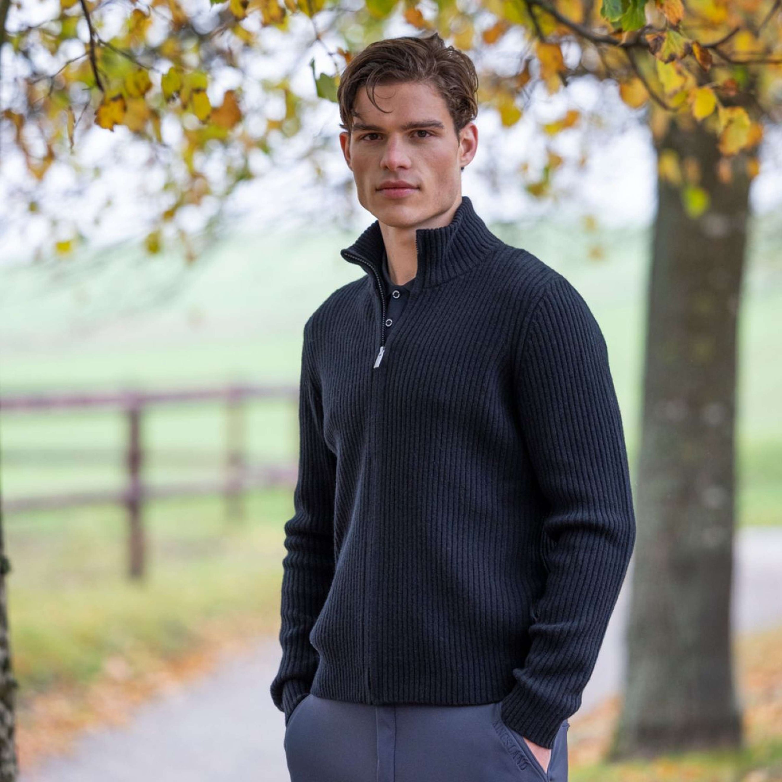Kingsland Sudadera con capucha y cremallera KLAndre Hombres Negro