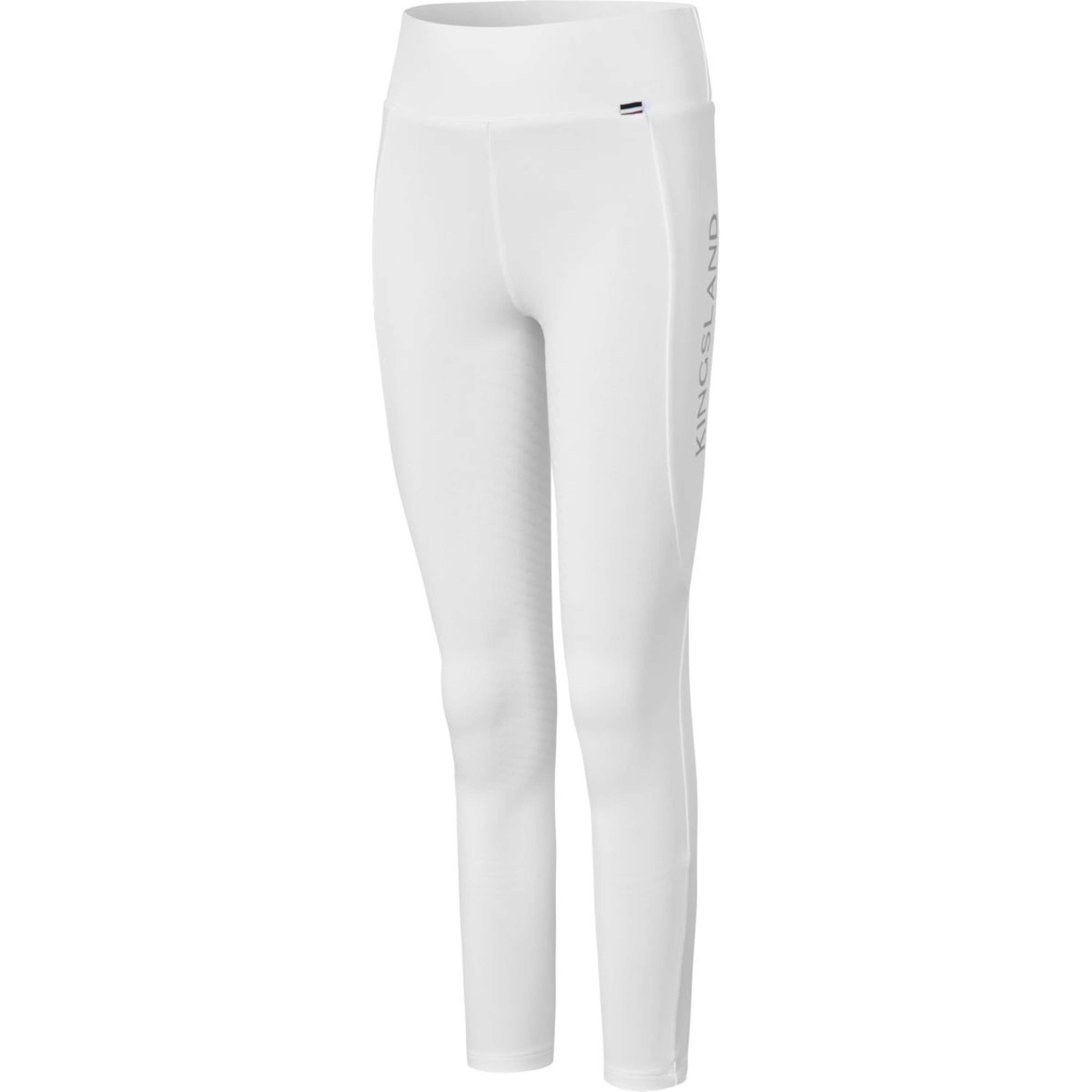Kingsland Legging de Equitación KLAlexis F-Tec4 Full Grip Niños Blanco