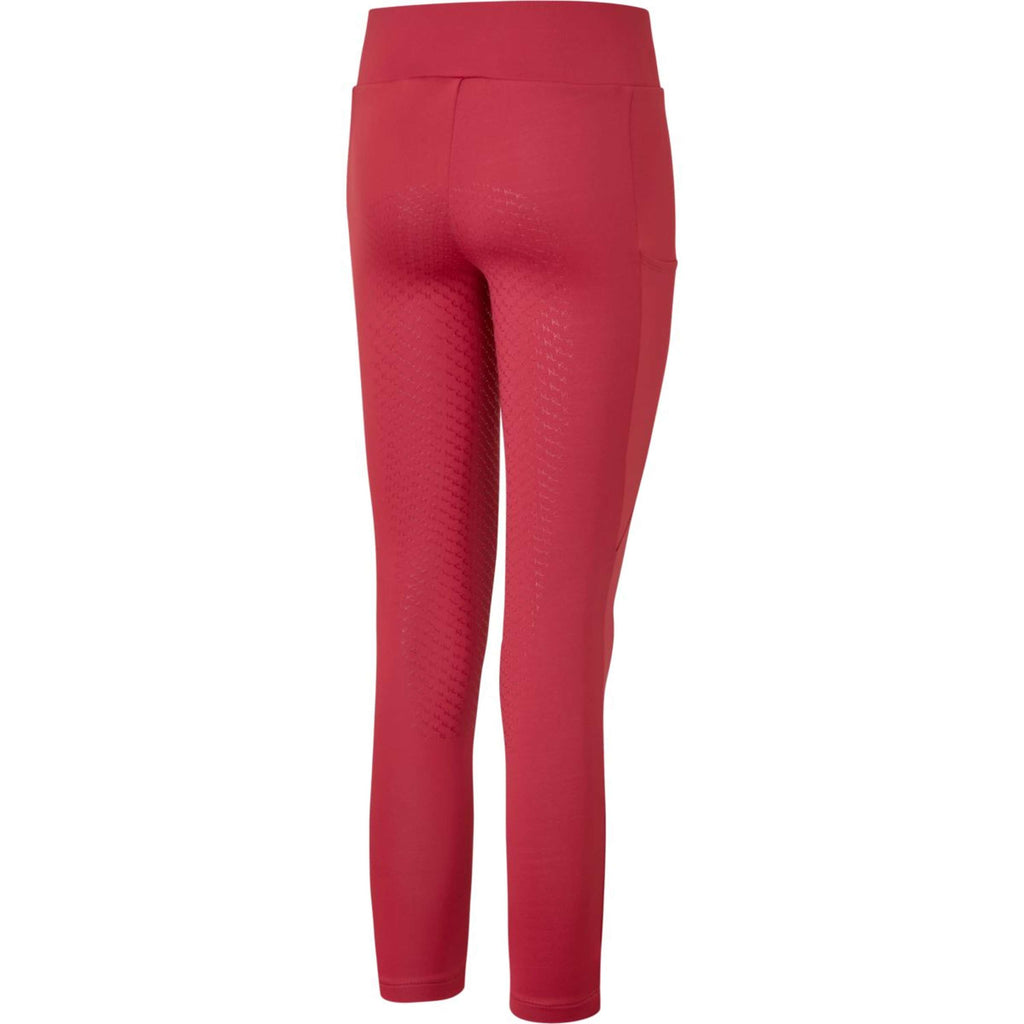 Kingsland Legging de Equitación KLAlexis F-Tec4 Full Grip Niños Rojo Granate